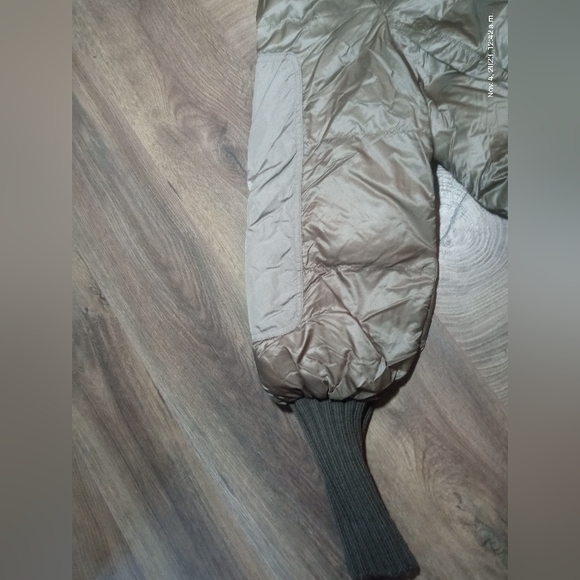 MORE by Siste's Italian Metallic Bronze Puffer Winter Coat Size Medium - Picture 7 of 10